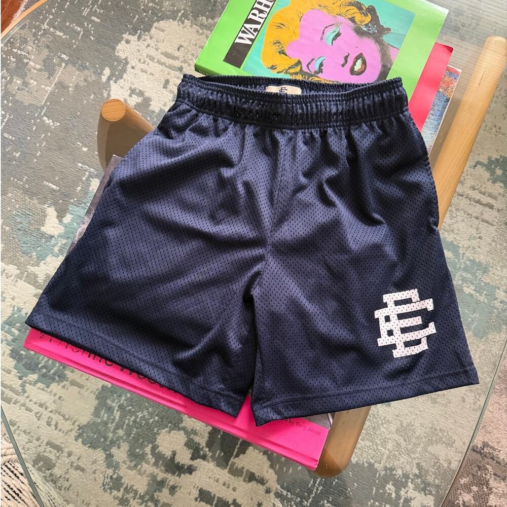 Eric Emanuel EE Basic Navy Blue Mesh Shorts